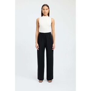 Kookai $200 Women's Black Maria Wide Leg High Waisted Pull Trouser Pants AU6/US2